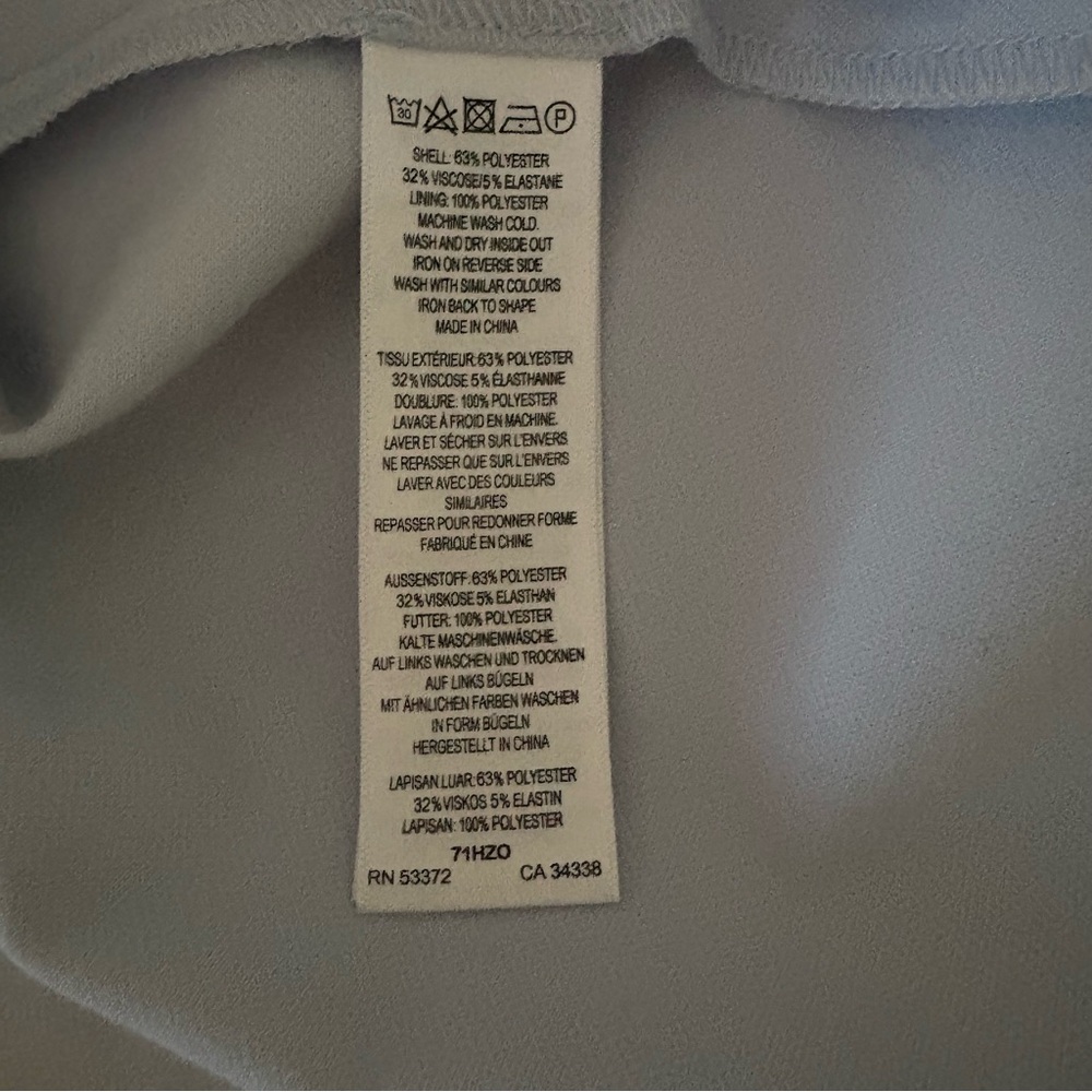 French Connection Light Blue Square Neck Dress 4 - image 6